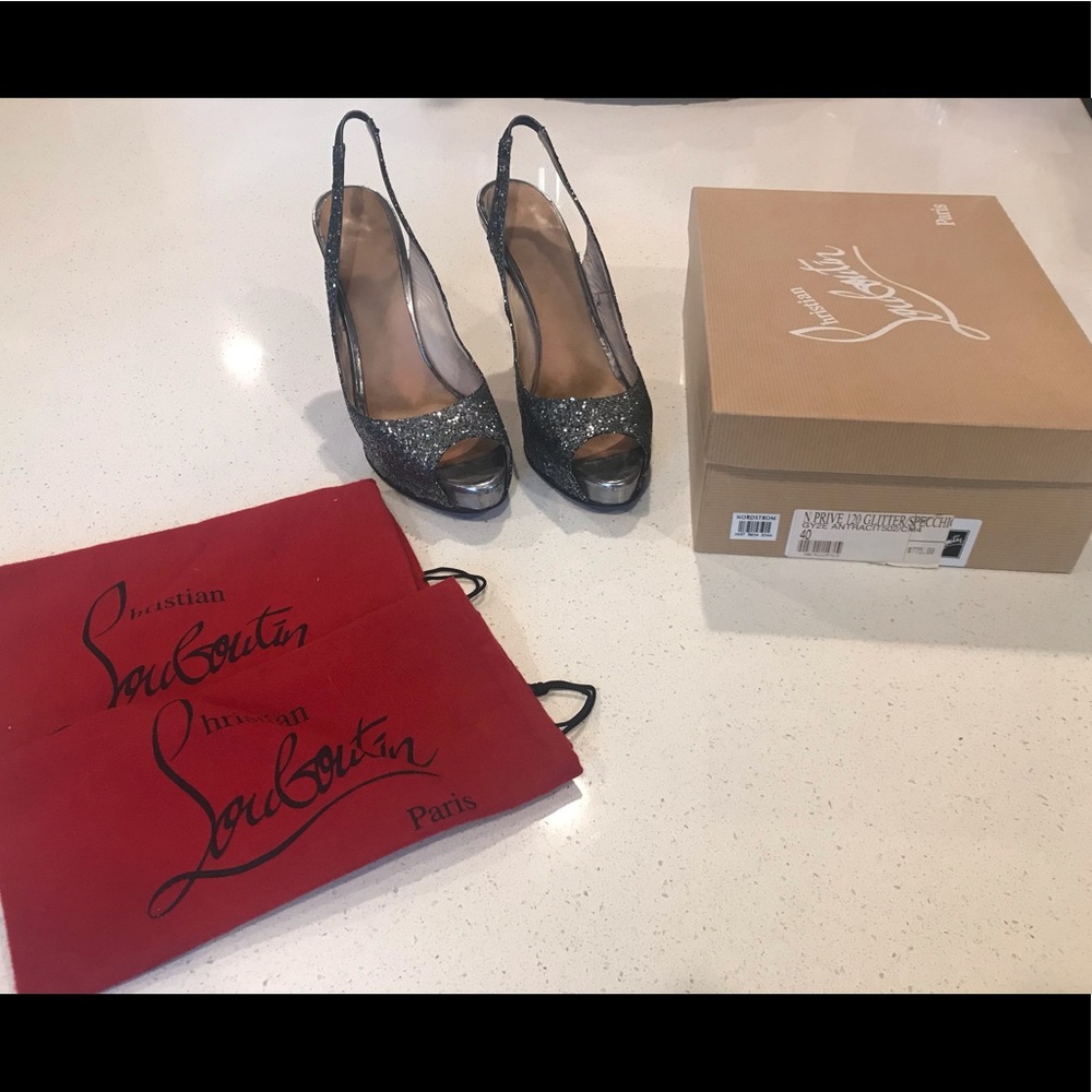 Christian Louboutin New Prive Glitter 120mm